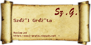 Szél Gréta névjegykártya